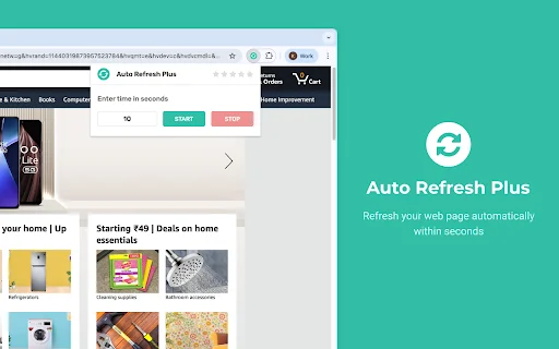 Auto Refresh Plus: Segarkan Halaman Otomatis di Chrome description image 1