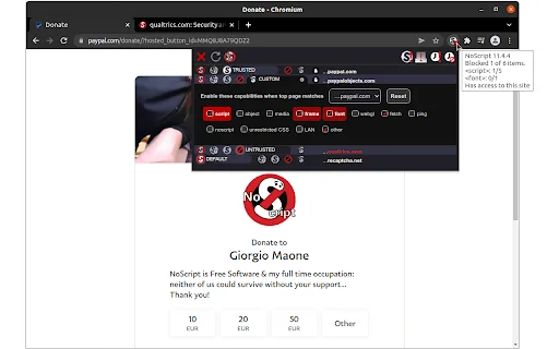 Download NoScript Terbaru – Proteksi Keamanan Browser Terbaik description image 1