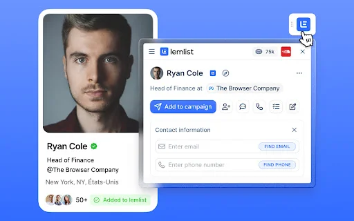 Download lemlist Chrome Extension – Automasi Email & CRM Terbaik description image 1