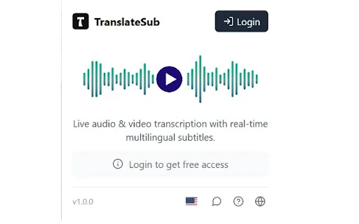TranslateSub: Subtitle Real-time & Terjemahan 75 Bahasa description image 1