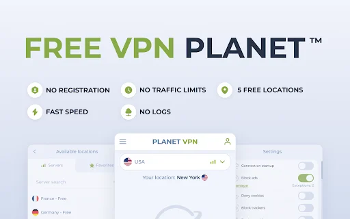 Download Planet VPN Chrome – VPN Gratis & Cepat Indonesia description image 1