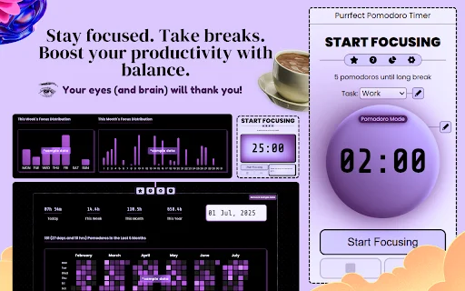 Download Purrfect Pomodoro Timer – Fokus & Produktivitas description image 2