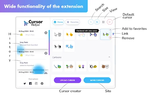 Cursor Helper: Kursor Mouse Kustom Gratis & Menarik untuk Chrome description image 2