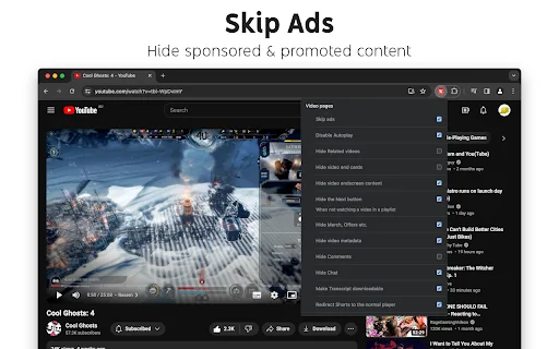 Control Panel for YouTube: Blokir Iklan & Kustomisasi UI Terbaik description image 2