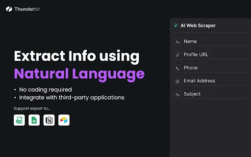 Download Thunderbit Terbaru – Web Scraper AI Gratis Terbaik description image 3