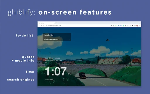 Download Ghiblify Terbaru – Tab Baru Estetik & Produktif description image 2