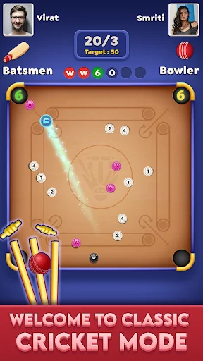 Download Carrom Cricket: Disc Pool Game – Main Carrom Seru Online description image 1
