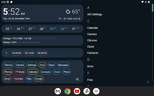 Download AIO Launcher Terbaru – Tampilan Home Screen Efisien description image 6
