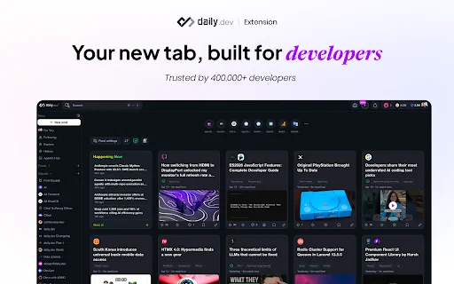 Download daily.dev Terbaru – Feed Berita Developer Terlengkap description image 1