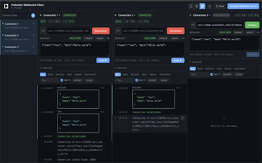 Download PieSocket WebSocket Client – Debugging API Terbaik description image 4