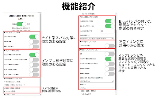 Download Clean-Spam-Link-Tweet Terbaru – Blokir Spam Twitter description image 2