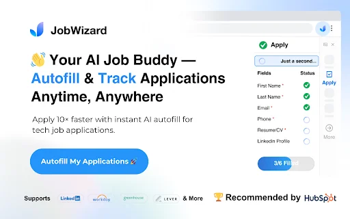 JobWizard: Isi Lamaran Kerja Otomatis & Resume ATS Gratis description image 1
