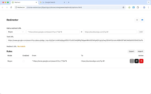 Redirector: Atur Pengalihan URL Otomatis di Chrome & Edge description image 1