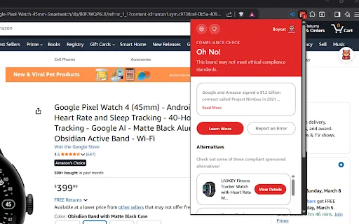 Download Boycat Gratis – Asisten Belanja Etis & Pemblokir Iklan description image 1