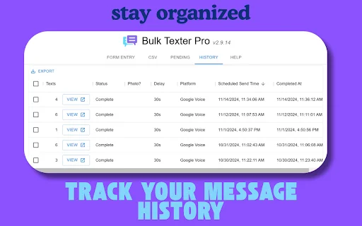 Bulk Texter Pro – Kirim Pesan Massal Efisien & Personal description image 2