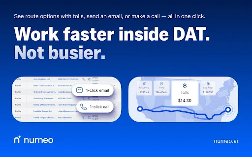 Download Numeo Spot Terbaru – Ekstensi AI Dispatcher DAT description image 3