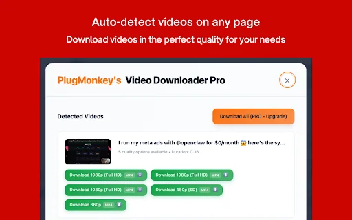 Video Downloader Pro – Unduh Video dari Web dengan Mudah description image 1