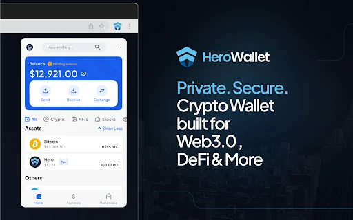 Unduh Hero Wallet Terbaru – Dompet Kripto Multi-Chain Aman description image 1