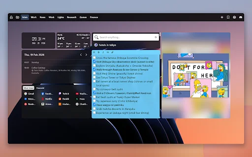 New Tab Widgets – Dashboard Pribadi Terbaik untuk Chrome description image 2