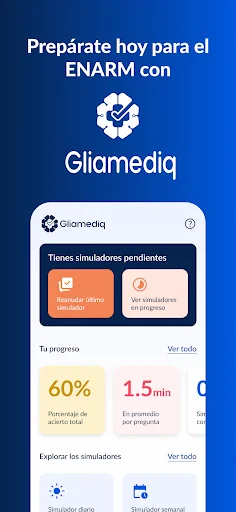Download Gliamediq: Simulador ENARM Terbaru – Latihan Soal Medis description image 1