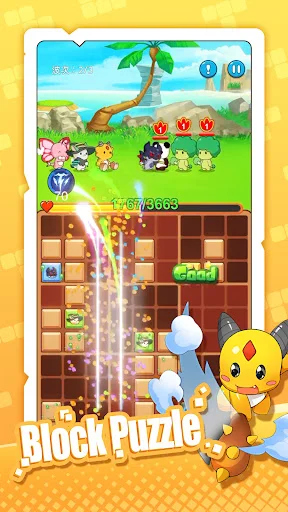 Download Block Puzzle : Cubemon Terbaru – Game Puzzle Seru description image 1