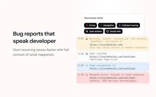 Jam: Laporkan Bug 10x Lebih Cepat – Ekstensi Chrome Terbaik description image 3